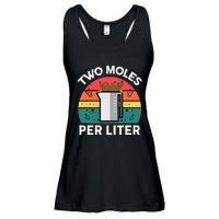 Funny Two Moles Per Liter Chemistry Science Teacher Ladies Essential Flowy Tank