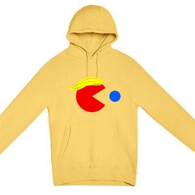 Funny Trump Man 2024 Pac Trump Man Ne Pac Blue Red Dot Premium Pullover Hoodie