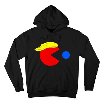 Funny Trump Man 2024 Pac Trump Man Ne Pac Blue Red Dot Hoodie