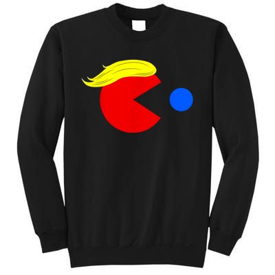 Funny Trump Man 2024 Pac Trump Man Ne Pac Blue Red Dot Sweatshirt