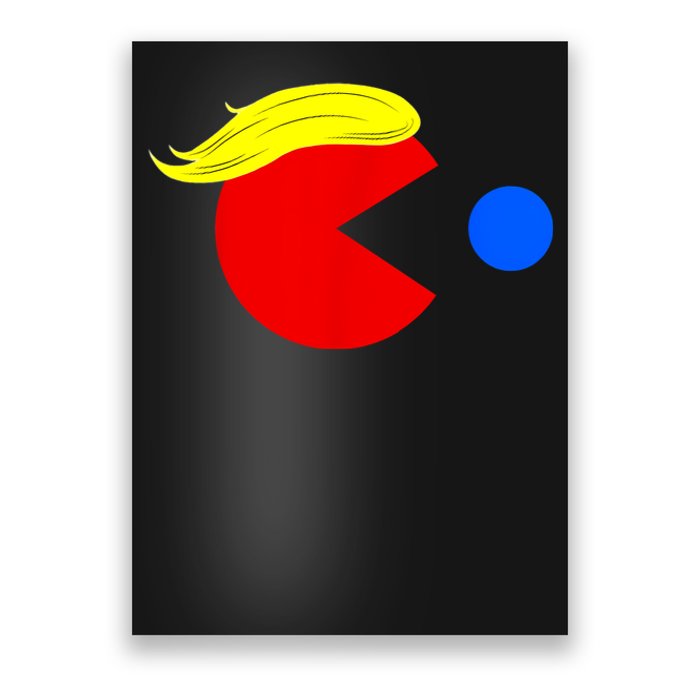 Funny Trump Man 2024 Pac Trump Man Ne Pac Blue Red Dot Poster