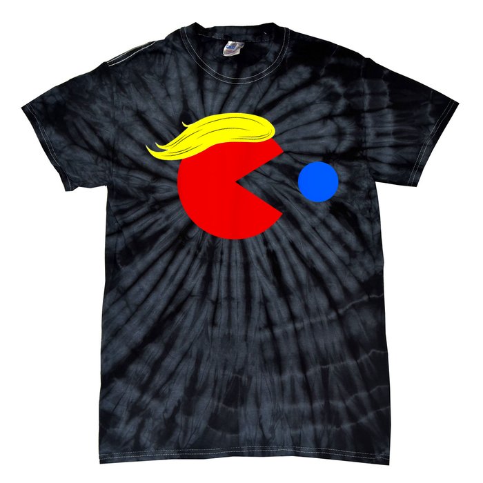 Funny Trump Man 2024 Pac Trump Man Ne Pac Blue Red Dot Tie-Dye T-Shirt