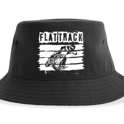 Flat Track Motorcycle Racing Dirt Track Speedway Gift Sustainable Bucket Hat