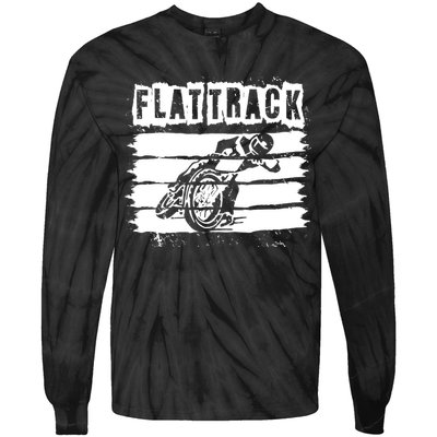 Flat Track Motorcycle Racing Dirt Track Speedway Gift Tie-Dye Long Sleeve Shirt