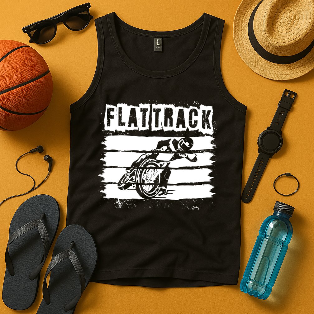 Flat Track Motorcycle Racing Dirt Track Speedway Gift Tank Top