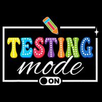 Funny Testing Mode On Testing Day Motivational Teacher Gift Drawstring Bag