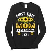 First Time Mom Pregnancy Mothers Day Soon To Be Mom 2024 Long Sleeve Shirt