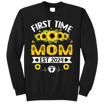 First Time Mom Pregnancy Mothers Day Soon To Be Mom 2024 Tall Sweatshirt