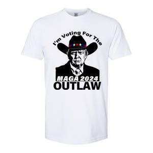 Funny Trump Maga 2024 IM Voting For The Outlaw Softstyle® CVC T-Shirt