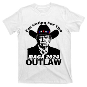 Funny Trump Maga 2024 IM Voting For The Outlaw T-Shirt