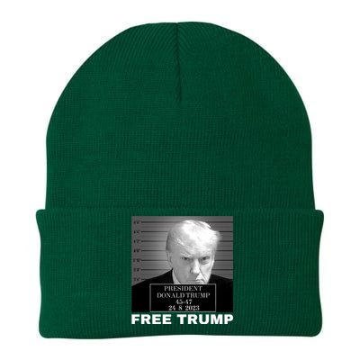 Free Donald Trump Mugshot Knit Cap Winter Beanie