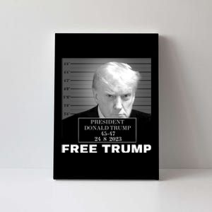 Free Donald Trump Mugshot Canvas