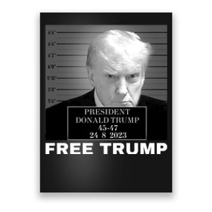 Free Donald Trump Mugshot Poster