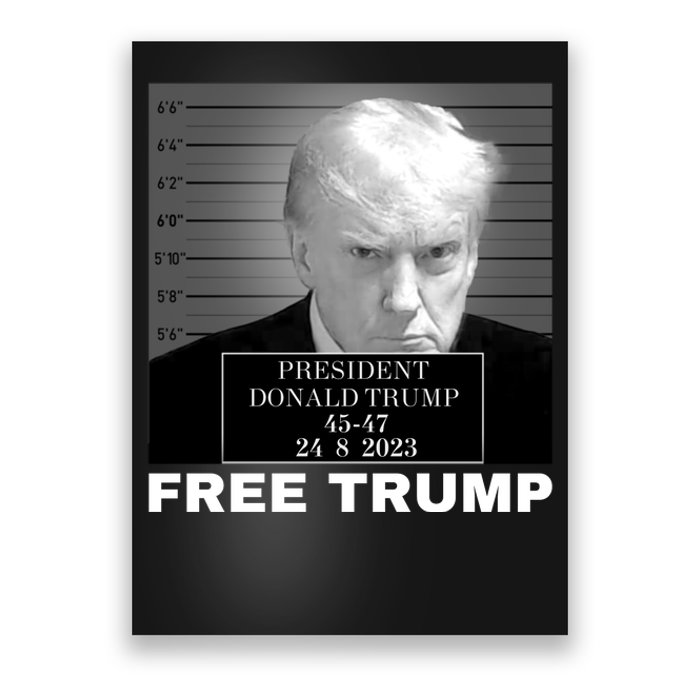 Free Donald Trump Mugshot Poster