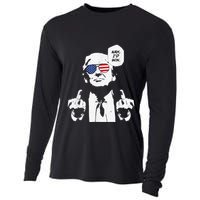 Funny Trump Meme Nah ID Win Reference Cooling Performance Long Sleeve Crew