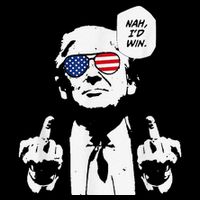 Funny Trump Meme Nah ID Win Reference Cooling Performance Long Sleeve Crew