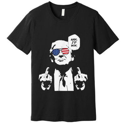 Funny Trump Meme Nah ID Win Reference Premium T-Shirt