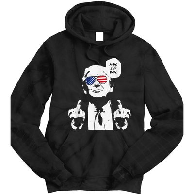 Funny Trump Meme Nah ID Win Reference Tie Dye Hoodie