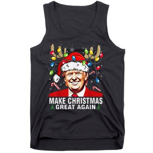 Funny Trump Make Christmas Great Again Ugly Sweater Xmas Tank Top