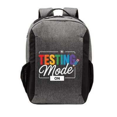 Funny Testing Mode On Testing Day Motivational Teacher Vector Backpack