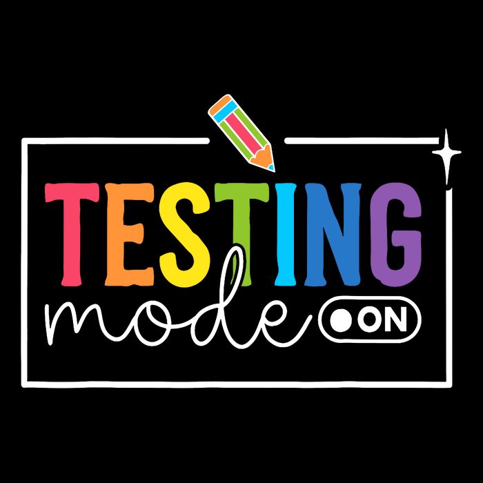Funny Testing Mode On Testing Day Motivational Teacher Drawstring Bag