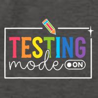 Funny Testing Mode On Testing Day Motivational Teacher Vector Backpack