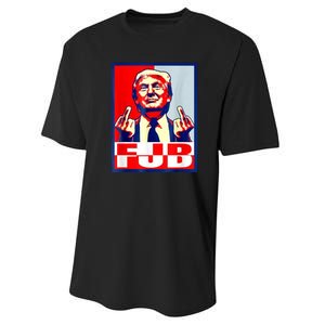 FJB Trump Middle Finger Performance Sprint T-Shirt