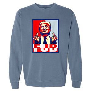 FJB Trump Middle Finger Garment-Dyed Sweatshirt