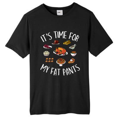 Funny Thanksgiving Meal Outfit Get Your Fat Pants Ready Gift Tall Fusion ChromaSoft Performance T-Shirt