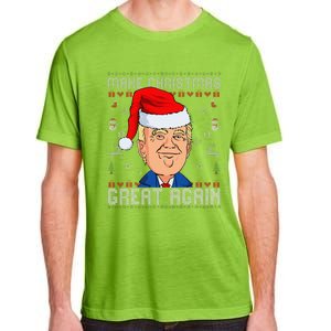 Funny Trump Make Christmas Great Again Ugly Christmas Adult ChromaSoft Performance T-Shirt