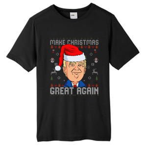 Funny Trump Make Christmas Great Again Ugly Christmas Tall Fusion ChromaSoft Performance T-Shirt