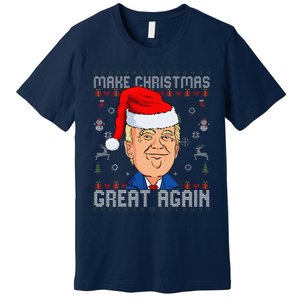 Funny Trump Make Christmas Great Again Ugly Christmas Premium T-Shirt