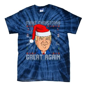 Funny Trump Make Christmas Great Again Ugly Christmas Tie-Dye T-Shirt