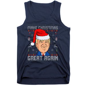 Funny Trump Make Christmas Great Again Ugly Christmas Tank Top