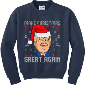 Funny Trump Make Christmas Great Again Ugly Christmas Kids Sweatshirt