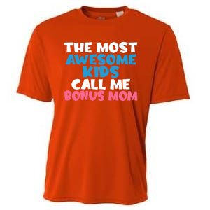 Family The Most Awesome Call Me Bonus Mom Gift Cooling Performance Crew T-Shirt