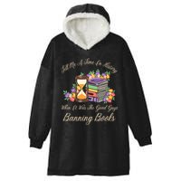 Funnt Tell Me A Time In History When It Was Good Guys Banning Book Hooded Wearable Blanket