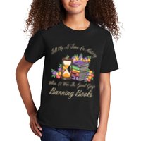 Funnt Tell Me A Time In History When It Was Good Guys Banning Book Kids T-Shirt