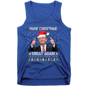 Funny Trump Make Christmas Great Again Ugly Sweater Xmas Cute Gift Tank Top