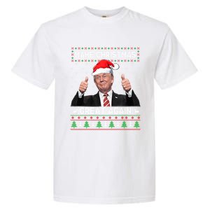 Funny Trump Make Christmas Great Again Ugly Sweater Xmas Cute Gift Garment-Dyed Heavyweight T-Shirt