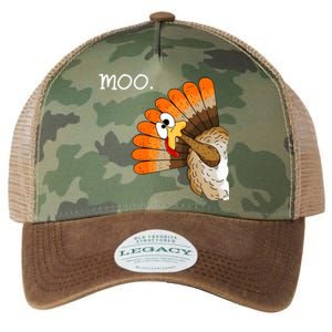 Funny Turkey Moo Cow Thanksgiving Legacy Tie Dye Trucker Hat