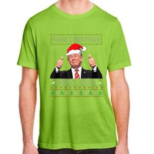 Funny Trump Make Christmas Great Again Ugly Sweater Xmas  Adult ChromaSoft Performance T-Shirt