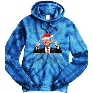 Funny Trump Make Christmas Great Again Ugly Sweater Xmas  Tie Dye Hoodie