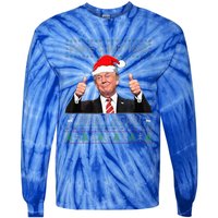 Funny Trump Make Christmas Great Again Ugly Sweater Xmas  Tie-Dye Long Sleeve Shirt