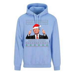 Funny Trump Make Christmas Great Again Ugly Sweater Xmas  Unisex Surf Hoodie