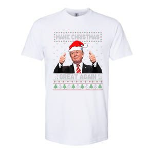 Funny Trump Make Christmas Great Again Ugly Sweater Xmas  Softstyle CVC T-Shirt