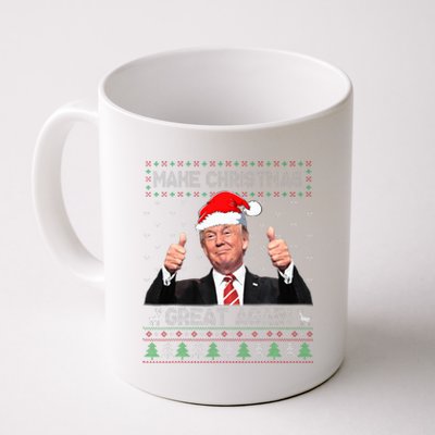 Funny Trump Make Christmas Great Again Ugly Sweater Xmas  Coffee Mug