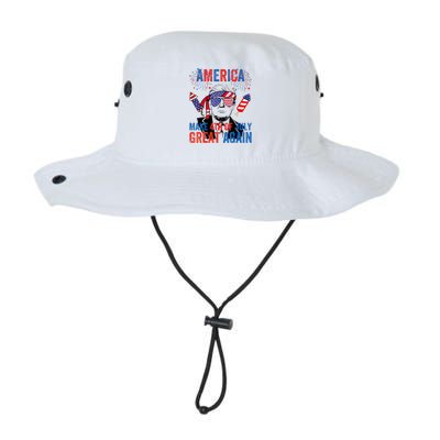 Fireworks Trump Make 4th Of July Great Again Glasses Flag Legacy Cool Fit Booney Bucket Hat