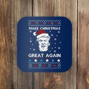 Funny Trump Make Christmas Great Again Coaster