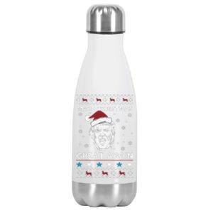 Funny Trump Make Christmas Great Again Stainless Steel Insulated Water Bottle